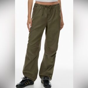 TNA Olive Green Drawstring Pants